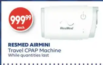 Wellwise by Shoppers Resmed airmini travel cpap machine offer