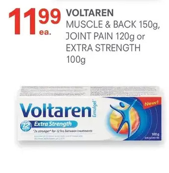 IDA Pharmacy Voltaren muscle & back, joint pain or extra strength offer