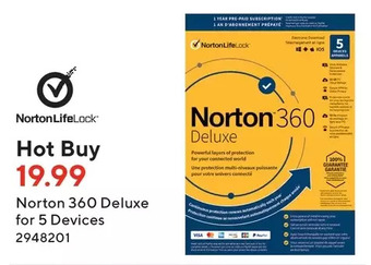 Staples Norton 360 deluxe for 5 devices offer