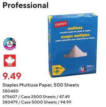 Staples Staples multiuse paper offer
