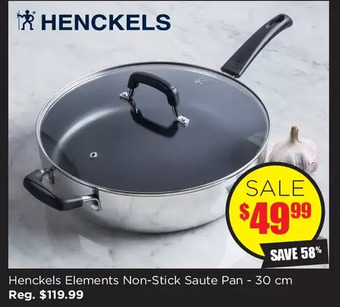 Kitchen Stuff Plus Henckels elements non-stick saute pan - 30 cm offer