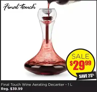 Kitchen Stuff Plus Final touch wine aerating decanter offer