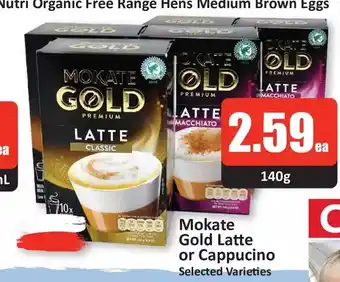 Starsky Mokate gold latte or cappucino offer