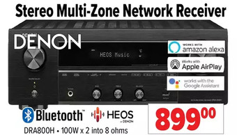2001 Audio Video Denon stereo multi-zone network receiver offer