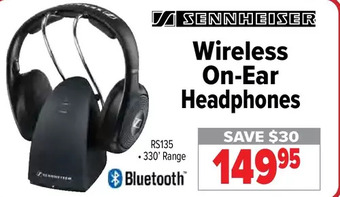 2001 Audio Video Sennheiser wireless on-ear headphones offer