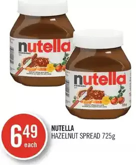Shoppers Drug Mart Nutella hazelnut spread offer