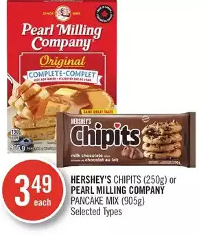 Shoppers Drug Mart Hershey's chipits or pearl milling company pancake mix offer
