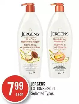 Shoppers Drug Mart Jergens lotions offer