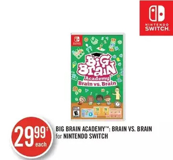 Shoppers Drug Mart Big brain academy: brain vs. brain for nintendo switch offer