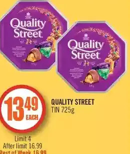 Shoppers Drug Mart Quality street tin offer