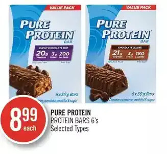 Shoppers Drug Mart Pure protein protein bars 6's offer