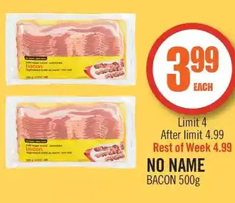 Shoppers Drug Mart No name bacon offer