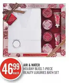 Shoppers Drug Mart Air & water holiday bliss 7-piece beauty luxuries bath set offer