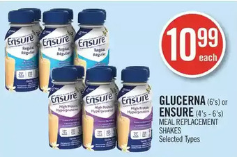 Shoppers Drug Mart Glucerna or ensure meal replacement shakes offer