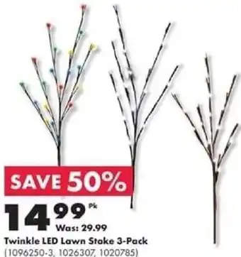Kent Twinkle LED Lawn Stake 3-Pack offer