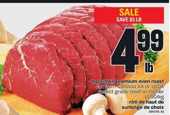 Independent City Market Top sirloin premium oven roast offer
