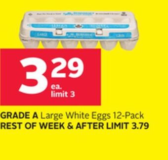 Rexall Grade a large white eggs offer