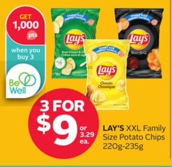 Rexall Lay's xxl family size potato chips offer