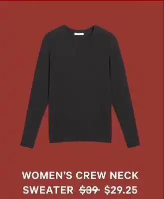 Women's crew neck sweater