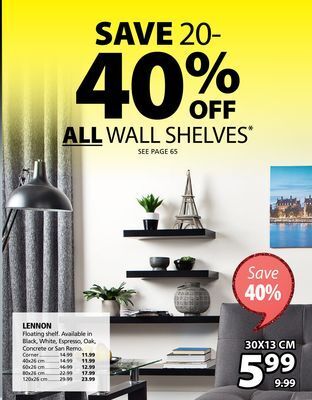 JYSK Lennon floating shelf offer