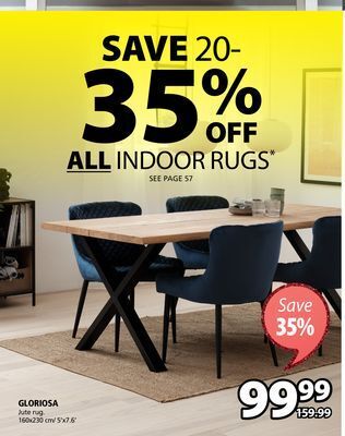 JYSK Gloriosa jute rug offer