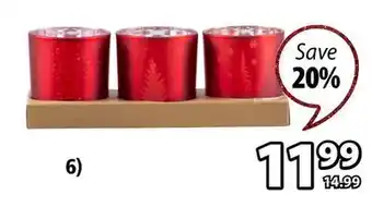 JYSK Douglas glass candle holder offer