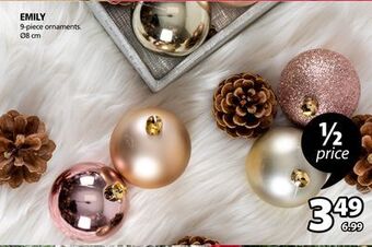 JYSK Emily 9-piece ornaments offer