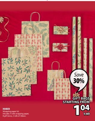 JYSK Huber wrapping paper kit offer