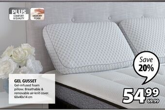 JYSK Gel gusset pillow offer