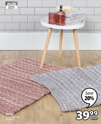 JYSK Edane velvet bath mat offer