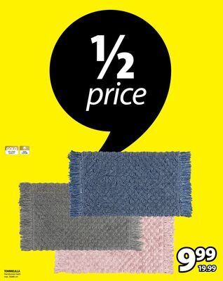 JYSK Tommelilla handwoven bath mat offer