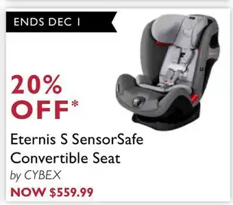 Eternis s sensorsafe convertible seat by cybex