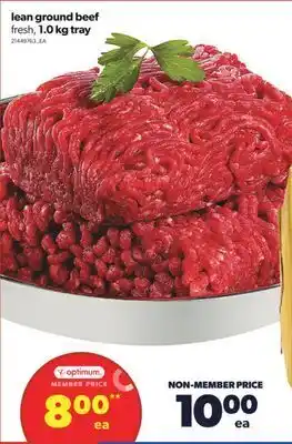 Real Canadian Superstore Lean ground beef, 1.0 kg tray offer