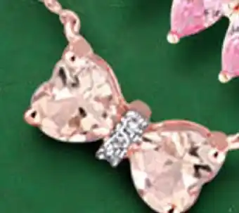 Charm Diamond Julianna b 10k rose gold 0.015 ctw diamond & morganite necklace offer