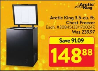 Walmart Arctic king 3.5- cu. ft. chest freezer offer