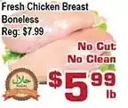 Top Food Supermarket Fresh chicken breast boneless offer