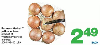 Wholesale Club Farmers market yellow onions offer