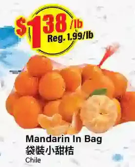 Btrust Supermarket Mandarin in bag offer