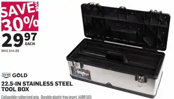 Co-op Co-Op Gold 22.5-In Stainless Steekl Tool Box offer
