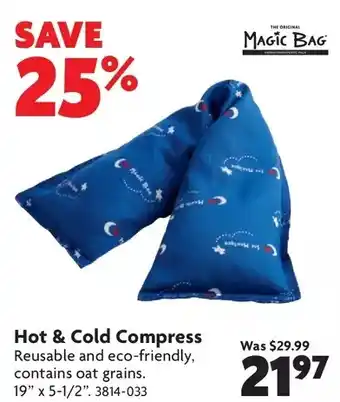 Home Hardware Hot & cold compress offer