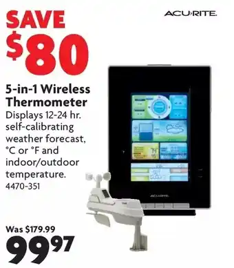 Home Hardware 5-in-1 wireless thermometer offer