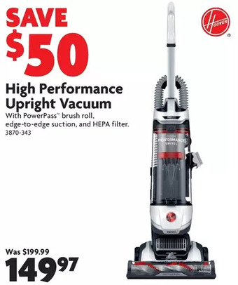 Home Hardware High performance upright vacuum offer