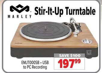 2001 Audio Video Stir-it-up turntable offer