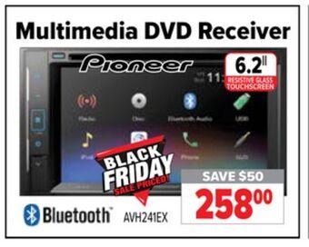 2001 Audio Video Pioneer 6.2" multimedia dvd receiver offer