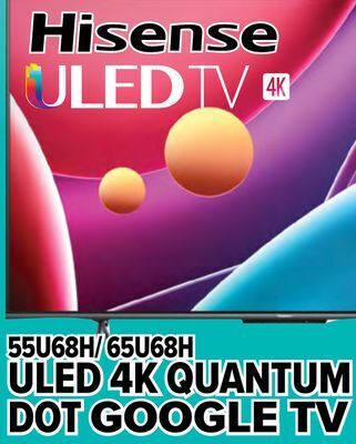 2001 Audio Video Hisense 55" uled 4k quantum dot google tv offer