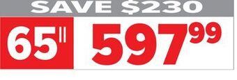 2001 Audio Video Hisense 65" 4k ultra hd vidaa tv offer