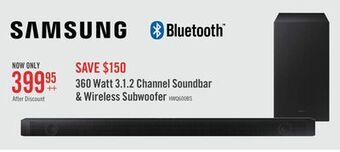The Brick Samsung q600b 3.1.2-channel soundbar with wireless subwoofer - hw-q600b/zc offer