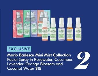 Shoppers Drug Mart Mario badescu mini mist collection offer