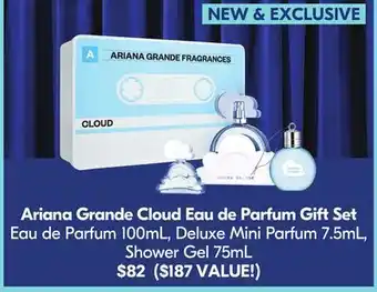 Shoppers Drug Mart Ariana grande cloud eau de parfum gift set eau de parfum 100ml, deluxe mini parfum 7.5ml, shower gel 75ml offer