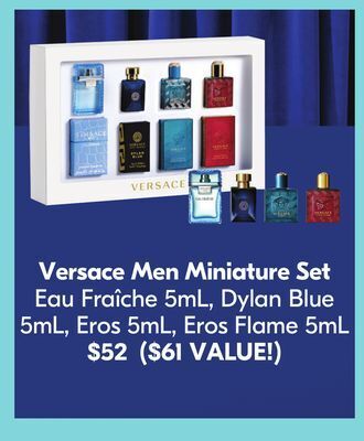 Shoppers Drug Mart Versace men miniature set offer